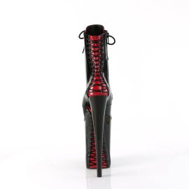Pleaser INFINITY-1020FH Plateau Stiefeletten Lack Schwarz EU-39 / US-9