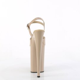 Pleaser INFINITY-909 Plateau Sandaletten Lack Beige EU-39 / US-9