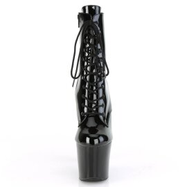 Pleaser IRONGRIP-1020 Plateau Stiefeletten Lack Schwarz EU-37 / US-7