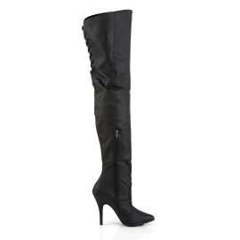 Pleaser LEGEND-8899 Overknee Stiefel Leder Schwarz EU-37 / US-7