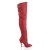 Pleaser LEGEND-8899 Overknee Stiefel Leder Rot EU-36 / US-6