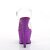 Pleaser MOON-708LG Plateau Sandaletten Transparent Lila EU-35 / US-5