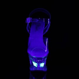 Pleaser MOON-708RSS Plateau Sandaletten Transparent EU-35...