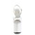 Pleaser NAUGHTY-809 Plateau Sandaletten Lack Weiß EU-41 / US-11
