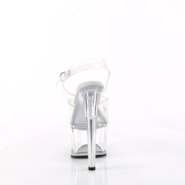 Pleaser PASSION-708 Plateau Sandaletten Transparent EU-35 / US-5