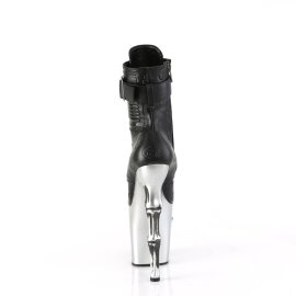 Pleaser RAPTURE-1020STR-02 Plateau Stiefeletten Kunstleder Schwarz EU-35 / US-5