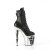 Pleaser RAPTURE-1020STR-02 Plateau Stiefeletten Kunstleder Schwarz EU-35 / US-5