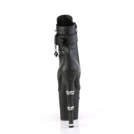 Pleaser RAPTURE-1020STR-LT Plateau Stiefeletten KunstKunstleder Schwarz EU-35 / US-5