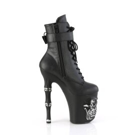 Pleaser RAPTURE-1020STR-LT Plateau Stiefeletten KunstKunstleder Schwarz EU-38 / US-8