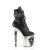Pleaser RAPTURE-1020STR-LT Plateau Stiefeletten Kunstleder Schwarz EU-37 / US-7