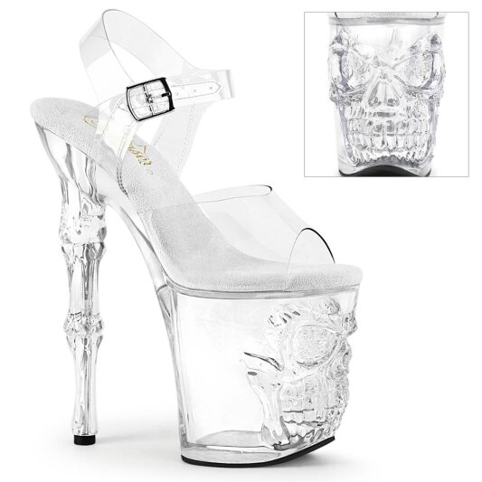 Pleaser RAPTURE-808 Plateau Sandaletten Transparent EU-35 / US-5