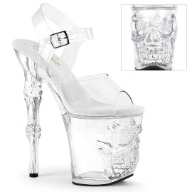 Pleaser RAPTURE-808 Plateau Sandaletten Transparent EU-35...