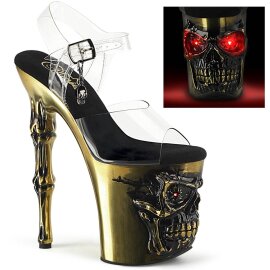 Pleaser RAPTURE-808-LT Plateau Sandaletten Transparent...
