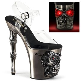 Pleaser RAPTURE-808-LT Plateau Sandaletten Transparent...