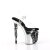 Pleaser RAPTURE-808-LT Plateau Sandaletten Transparent Silber EU-35 / US-5