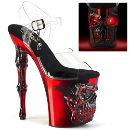 Pleaser RAPTURE-808-LT Plateau Sandaletten Transparent...