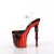 Pleaser RAPTURE-808-LT Plateau Sandaletten Transparent Rot EU-36 / US-6