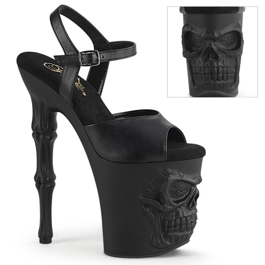 Pleaser RAPTURE-809 Plateau Sandaletten Kunstleder Schwarz EU-35 / US-5
