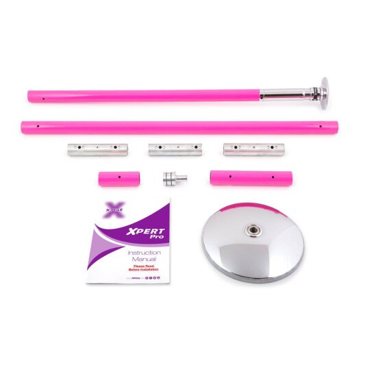 X-Pole XPert PRO (PX) Pulverbeschichtet Pink 45 mm 2,26 m - 2,75 m