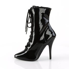 Pleaser SEDUCE-1020 Stiefeletten Lack Schwarz EU-42 / US-12