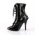 Pleaser SEDUCE-1020 Stiefeletten Lack Schwarz EU-43 / US-13