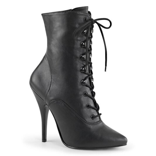 Pleaser SEDUCE-1020 Stiefeletten Kunstleder Schwarz EU-43 / US-13