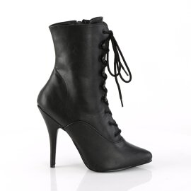 Pleaser SEDUCE-1020 Stiefeletten Kunstleder Schwarz EU-43 / US-13
