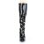 Pleaser SEDUCE-2000 Kniestiefel Lack Schwarz EU-37 / US-7