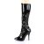 Pleaser SEDUCE-2000 Kniestiefel Lack Schwarz EU-37 / US-7