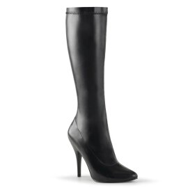 Pleaser SEDUCE-2000 Kniestiefel Kunstleder Schwarz EU-37...