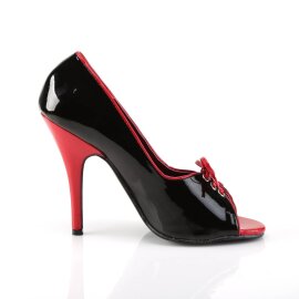 Pleaser SEDUCE-216 Pumps Lack Schwarz EU-44 / US-14