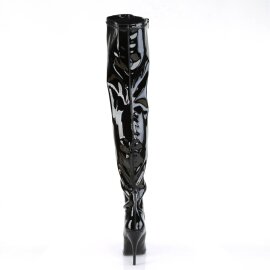 Pleaser SEDUCE-3000 Overknee Stiefel Lack Schwarz EU-37 / US-7