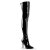 Pleaser SEDUCE-3000 Overknee Stiefel Lack Schwarz EU-37 / US-7