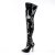 Pleaser SEDUCE-3000 Overknee Stiefel Lack Schwarz EU-37 / US-7