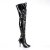 Pleaser SEDUCE-3000 Overknee Stiefel Lack Schwarz EU-37 / US-7