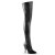 Pleaser SEDUCE-3000 Overknee Stiefel Kunstleder Schwarz EU-37 / US-7
