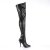 Pleaser SEDUCE-3000 Overknee Stiefel Kunstleder Schwarz EU-37 / US-7