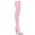 Pleaser SEDUCE-3000 Overknee Stiefel Lack Rosa EU-37 / US-7