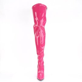 Pleaser SEDUCE-3000 Overknee Stiefel Lack Pink EU-39 / US-9