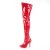 Pleaser SEDUCE-3000 Overknee Stiefel Lack Rot EU-37 / US-7