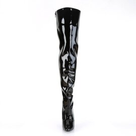 Pleaser SEDUCE-3010 Overknee Stiefel Lack Schwarz EU-37 /...