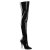 Pleaser SEDUCE-3010 Overknee Stiefel Lack Schwarz EU-38 / US-8