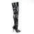 Pleaser SEDUCE-3010 Overknee Stiefel Lack Schwarz EU-38 / US-8