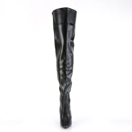 Pleaser SEDUCE-3010 Overknee Stiefel Kunstleder Schwarz...