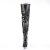 Pleaser SEDUCE-3010 Overknee Stiefel Kunstleder Schwarz EU-38 / US-8