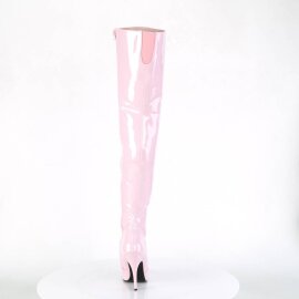 Pleaser SEDUCE-3010 Overknee Stiefel Lack Rosa EU-37 / US-7