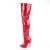 Pleaser SEDUCE-3010 Overknee Stiefel Lack Rot EU-38 / US-8