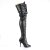 Pleaser SEDUCE-3024 Overknee Stiefel Kunstleder Schwarz EU-37 / US-7