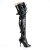 Pleaser SEDUCE-3028 Overknee Stiefel Lack Schwarz EU-38 / US-8