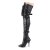 Pleaser SEDUCE-3028 Overknee Stiefel Kunstleder Schwarz EU-37 / US-7
